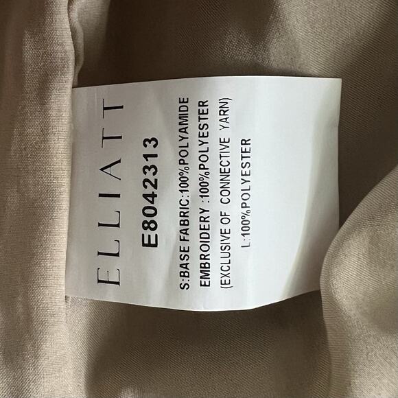 NWT Elliatt Halite Blush Pink Metallic Jacquard Side Slit Maxi Dress - Picture 10 of 10